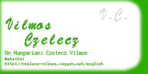 vilmos czelecz business card